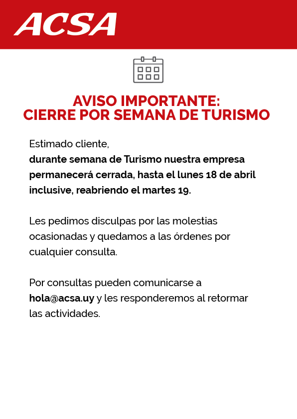 Aviso Cerrado por Turismo