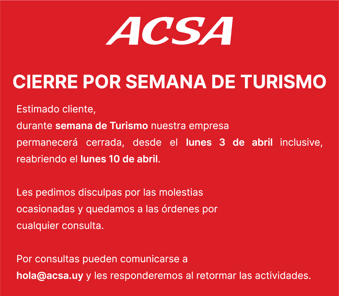 Aviso Cerrado por Turismo